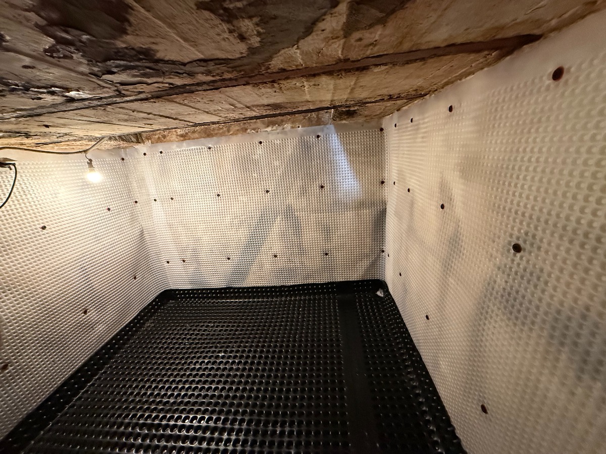Installation d’un drainage de cave